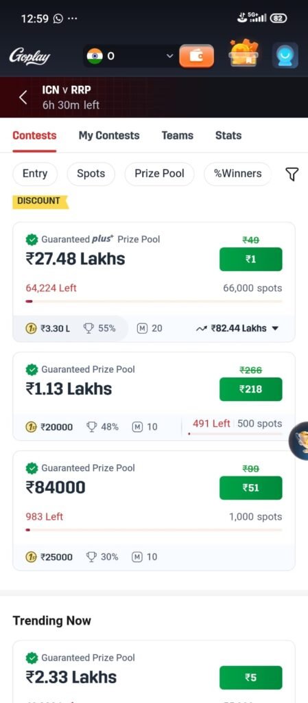 GoPlay gaming app interface on mobile Play and earn rewards with GoPlay app Online gaming experience